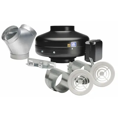 SOLER & PALAU In-Line Duct Fan: 153 cfm Max., 4 in Duct, 84 W, 120V AC, 1 Ph, IP44 - General Purpose Inline Duct Fan Kits