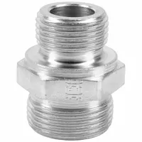 ERMETO Compression Fitting Adapter: 10 mm OD Size, G 3/8 A x G 3/8 A Thread Size (MPN GE10LR3/8CFX)