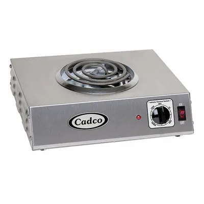 CADCO Hot Plate: 1 Elements, Tubular, 6 in Heating Element Dia, 3,753 BtuH Heating Capacity - Electric Hot Plates