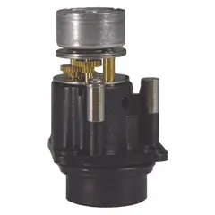 This faucet sensor control module is designed for use with AEF-300 and AEF-300T series touchless faucet systems. It manages electronic actuation for on/off flow control in commercial or industrial sensor faucet applications. Constructed from brass and stainless steel.