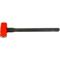 Standard Sledge Hammer: Steel, Steel Handle, 12 lb Head Wt, 2 1/4 in Dia, 30 in Overall Lg, Steel