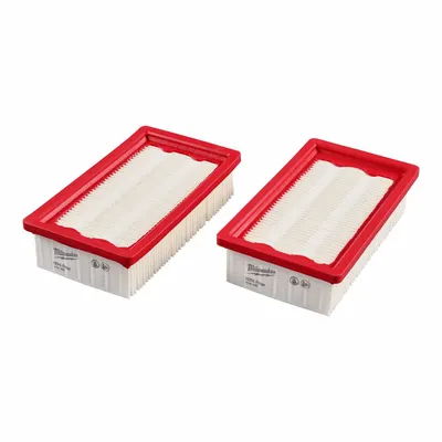 MILWAUKEE HEPA Filter: Separate Vacuum, 0888-20/0888-22HD, HEPA, (2) HEPA Filters - Replacement Parts & Accessories for Extractor Attachments