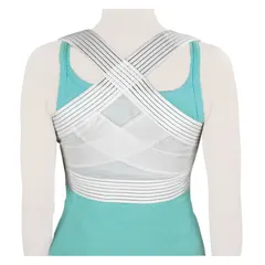 This DMI posture corrector is made of cotton and sized for XL patients. It is designed to support the shoulders and upper back, helping to reduce slouching. Commonly used in rehabilitation and daily posture improvement.