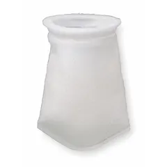 APPROVED VENDOR Felt Seamless Filter Bag, Welded, Bag Size 420, 25 micron, 40 gpm, Max Op Temp 200°F, MPN 155390-75
