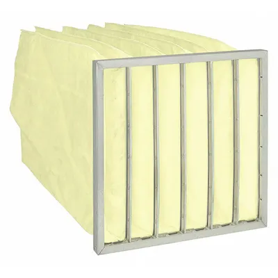 OEM Pocket Air Filter: 20 in x 20 in x 29 in, MERV 14, Yellow, Synthetic - MERV 14 Pocket Air Filters