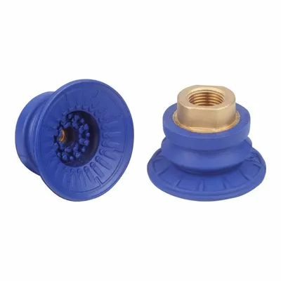 SCHMALZ Vacuum Pad Assembly: Bellows, 1.5 Folds, 3/8 in NPT, 56 mm Pad Dia, NBR - Bellows Type Automotive Industry Vacuum Pad Assemblies