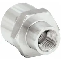 Metal Pipe Straight: Straight, 316 Stainless Steel, 3/4 in x 3/8 in, 4,500 psi (MPN 3/4 X 3/8 GG-SS)