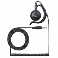 ICOM Listen-Only Earpiece: Fits Icom, For F52D/F62D Series, Ear Hook, Black, 1 Wires, Wired, SP29