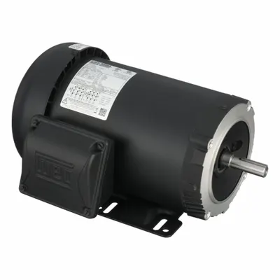 WEG General Purpose Motor: C-Face/Rigid Base Mount, Totally Enclosed Fan Cooled - C-Face with Rigid Base 3-Phase General Purpose AC Motors