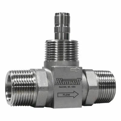 BLANCETT Stainless Steel Turbine Meter: Flow Meter, Turbine, 6 in Flange - Inline Turbine Flowmeters for Oils & Water