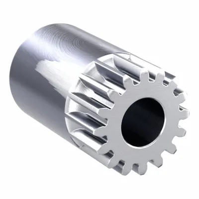 KHK GEARS Spur Gear: Module m 1, 16 Teeth, 8 mm Bore Dia, Stainless Steel, 20° Pressure Angle - Metric Spur Gears with Standard Hub