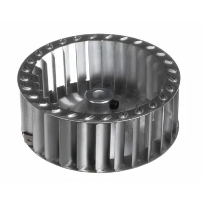 CARRIER Blower Wheel: 4 in Dia, 1 1/2 in W, CW Closed End, Steel Wheel, 1 Inlets - Single-Inlet Forward-Curved Blower Wheels