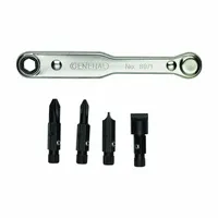 GENERAL Multi-Bit Screwdriver Set: 10 or Less Tips, 5 Pieces, 4 Bits, Offset, Single End, 4 Tips (MPN 8071)