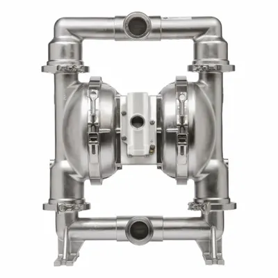 ARO Diaphragm Pump: 2 in, Tri-Clamp, 195 gpm, 31.4 ft Max. Head, 316 SS Valve - FDA-Compliant AODD Pumps