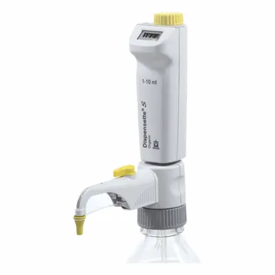 QORPAK Bottle Top Dispenser: 5 mL Volume Capacity - mL, 0.5 mL – 5 mL, Calibrated by User - Bottle Top Dispensers