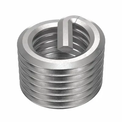 OEM Free-Running Tanged Helical Insert, 1 1/8"-7 Thread Size, 18-8 Stainless Steel - Free-Running Tanged Helical Inserts