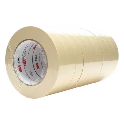 3M Masking Tape: 2307, Tan, 15/16 in Roll Wd, 60 yd Overall Roll Lg, 5.2 mil Thick - General Purpose Masking Tape