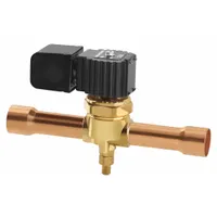 PARKER Refrigerant Solenoid Valve: 1 1/8 in Female Sweat, 0.6 in Port Size, Normally Closed, 2-Way (MPN R42E199M)