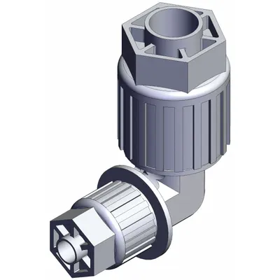 SMC LQ3E4A-R2 PFA Compression Tube Fitting, 1/2 in OD x 1/4 in OD - PFA Compression Tube Fittings