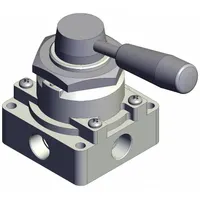 Hand Valve: VH Series, Lever Actuator, 3/8 in NPT, Panel-Mounted/Side-Ported Body (MPN VH311-N03)