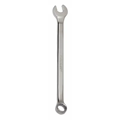 ABILITY ONE Combination Wrench: Alloy Steel, Chrome, 14 mm Head Size, 8 3/4 in Overall Lg - Metric 12-Point Combination Wrenches