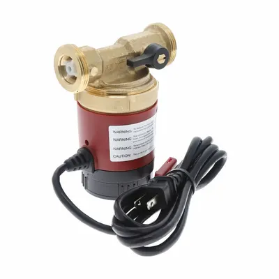 Grundfos Circulating Pump: 115/230V AC, Brass, 1, 1 gpm, 5 ft Max. Head, 4 11/32 in Face to Face - Residential Under-Sink Recirculating Pumps
