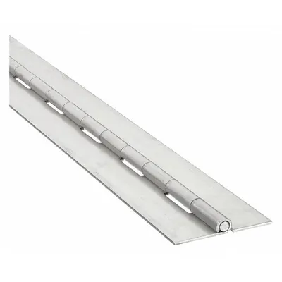 OEM Full Surface-Mount Piano Hinge, Aluminum, 48 in Leaf Ht, 2 1/2 in Leaf Wd - Full Surface-Mount Piano Hinges