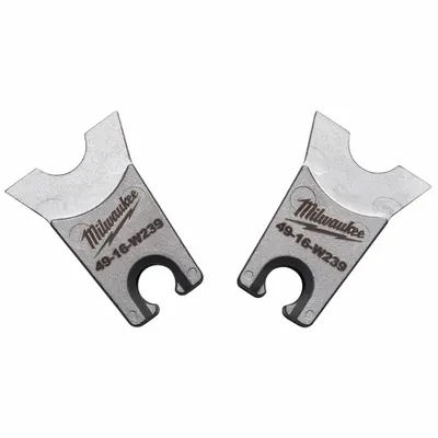MILWAUKEE Upper and Lower Crimping Die: 2 AWG, W Style Dies, For Use With 2678-20 - Milwaukee Replacement Crimping Dies