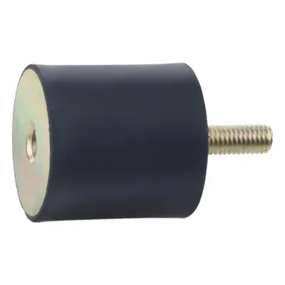 JW WINCO Vibration-Isolating Mount: Cylindrical, Natural Rubber - Male x Female Vibration-Isolating Mounts