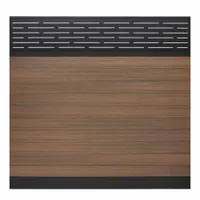 EUROFENCE Privacy Fence: Lattice Top Topper, Light Brown, 6 ft Overall Wd, 6 ft Overall Ht, Aluminum (MPN EF 03401)