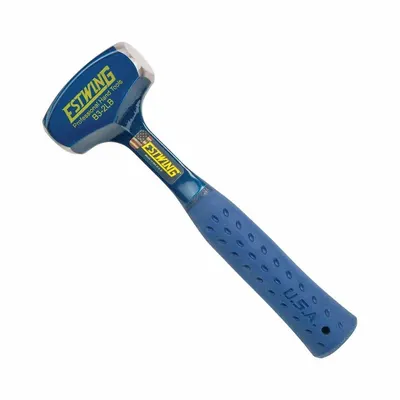 ESTWING Sledge Hammer: Steel Handle, 2 lb Head Wt, 1 1/4 in Dia, 11 in Overall Lg - Steel Drilling Hammers