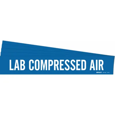 BRADY Lab Compressed Air Adhesive Pipe Marker - Lab Compressed Air Adhesive Pipe Markers