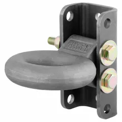 Steel lunette ring with a 3-inch ring diameter and 7 1/2-inch overall length. Designed for pintle-hitch towing applications on heavy-duty trucks and agricultural equipment. Gross towing weight capacity of 12,000 lb.