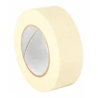 3M Masking Tape: 201+, Tan, 2 in Roll Wd, 120 yd Overall Roll Lg, 4.4 mil Thick, Rubber, Crepe Paper