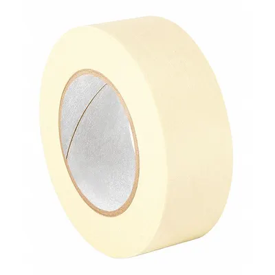 3M Masking Tape: 201+, Tan, 2 in Roll Wd, 120 yd Overall Roll Lg, 4.4 mil Thick - General Purpose Masking Tape