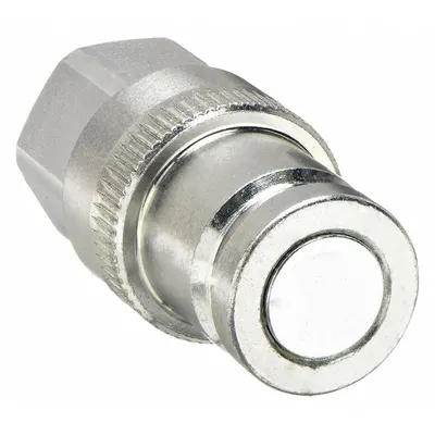 PARKER Hydraulic Quick Connect Hose Coupling: 3/8 in Coupling Size, Steel, Fluorocarbon - 71 Series Hydraulic Quick-Connect Coupling Plugs