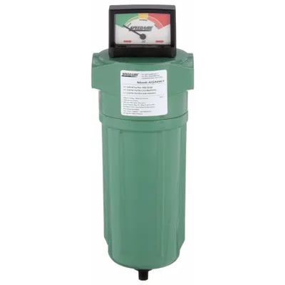 SPEEDAIRE Compressed Air Filter: 5 micron, 1/4 in NPT, 15 cfm - Particulate Filters for Dirt & Water Removal