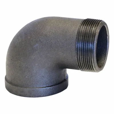 USA INDUSTRIALS Metal Pipe Elbow: 1 in x 1 in, Threaded x Threaded, Class 150, 150 psi - Low-Pressure Threaded Pipe Fittings with Thread Sealant