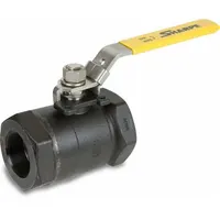 SHARPE Manual Two-Way Ball Valve: 1 1/2 in, Carbon Steel, Straight, FNPT x FNPT, Full Port Ball Port (MPN 4353011240)