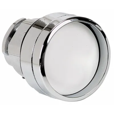 SCHNEIDER Recessed Push Button: 22 mm Mounting Size, Metallic - Flush-Mount & Recessed Push-Button Operators