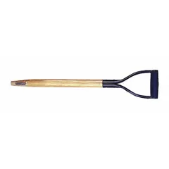 Steel replacement handle for closed back solid shank shovels. Used in gardening, landscaping, and light construction for digging and transfer shovels.