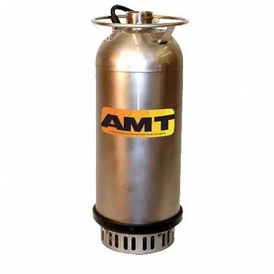 AMT PUMPS Submersible Sump Pump: 5 hp, 3/8 in Max. Dia. Solids, Continuous Duty, 230V AC - Heavy-Duty Submersible Electric-Operated Dewatering Pumps
