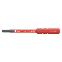 WIHA Insulated Screwdriver Blade: Hex Head, Insulated Screwdriver Blade, Metric, Std, Hex, Steel (MPN 28334)