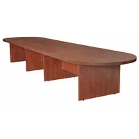 REGENCY Conference Table: Racetrack Oval, Laminate, Cherry, 216 in Overall Lg, 52 in Overall Wd (MPN LCTRT21652CH)