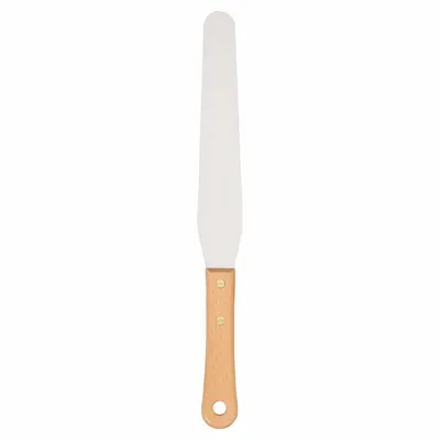 WESTWARD Spatula: Bld. Mat. Stainless Steel, Hdl. Mat. Hardwood - Corrosion-Resistant Spreading Tools