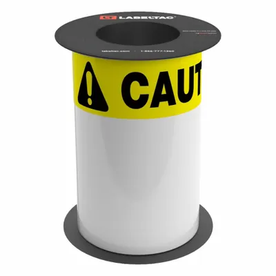 CREATIVE SAFETY SUPPLY LabelTac OSHA Header Supply: Caution, Yellow Caution OSHA Header Supply - LabelTac Caution Precut Label Rolls