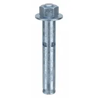 RED HEAD Sleeve Anchor: 4 1/4 in Overall Lg, 5/8 in Dia, 1/2"-13 Thread Size, Steel, Hex, 10 PK (MPN HN-5842)