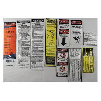 LOUISVILLE Label Kit: For 1CMW4/1CMW5/1CMW6/1CMW7/1CMW8/36Y340/36Y341 - Material Handling Parts