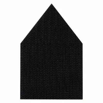 MILWAUKEE Sander Pad: 3 5/8 in Wd, Triangle, Hook and Loop, Medium, Non-Vacuum Vacuum Holes - Backing Pads for Power Sanders