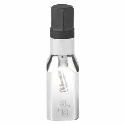 MILWAUKEE Socket: 3/8 in Drive Size, Hex Tip, 3/8 in Tip Size, 2 in Overall Lg - Hex Bit Sockets